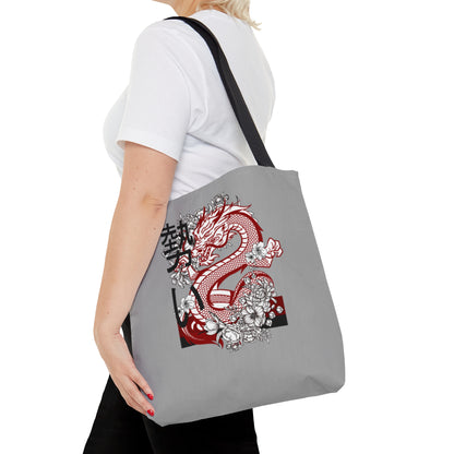 Tote Bag: Dragons Lite Grey