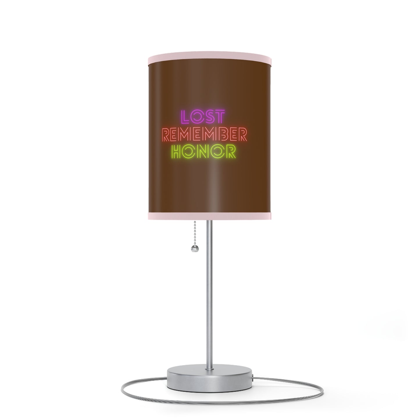 Lamp on a Stand, US|CA plug: LGBTQ Pride Brown 