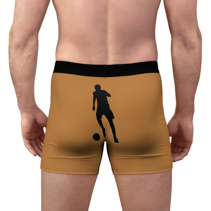 Men's Boxer Briefs: Soccer Lite Brown