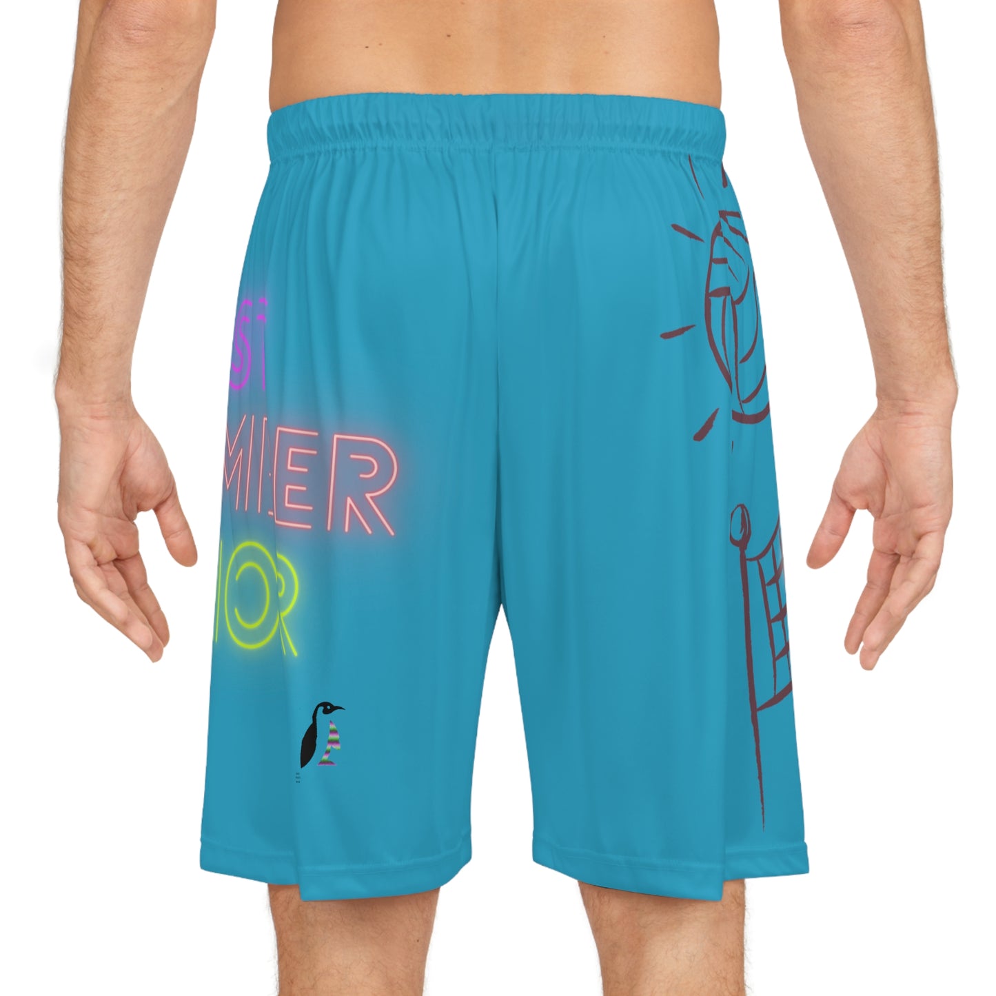 Basketball Shorts: Volleyball Turquoise