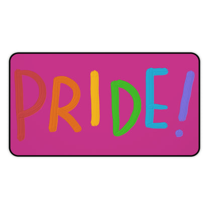 Desk Mat: LGBTQ Pride Pink