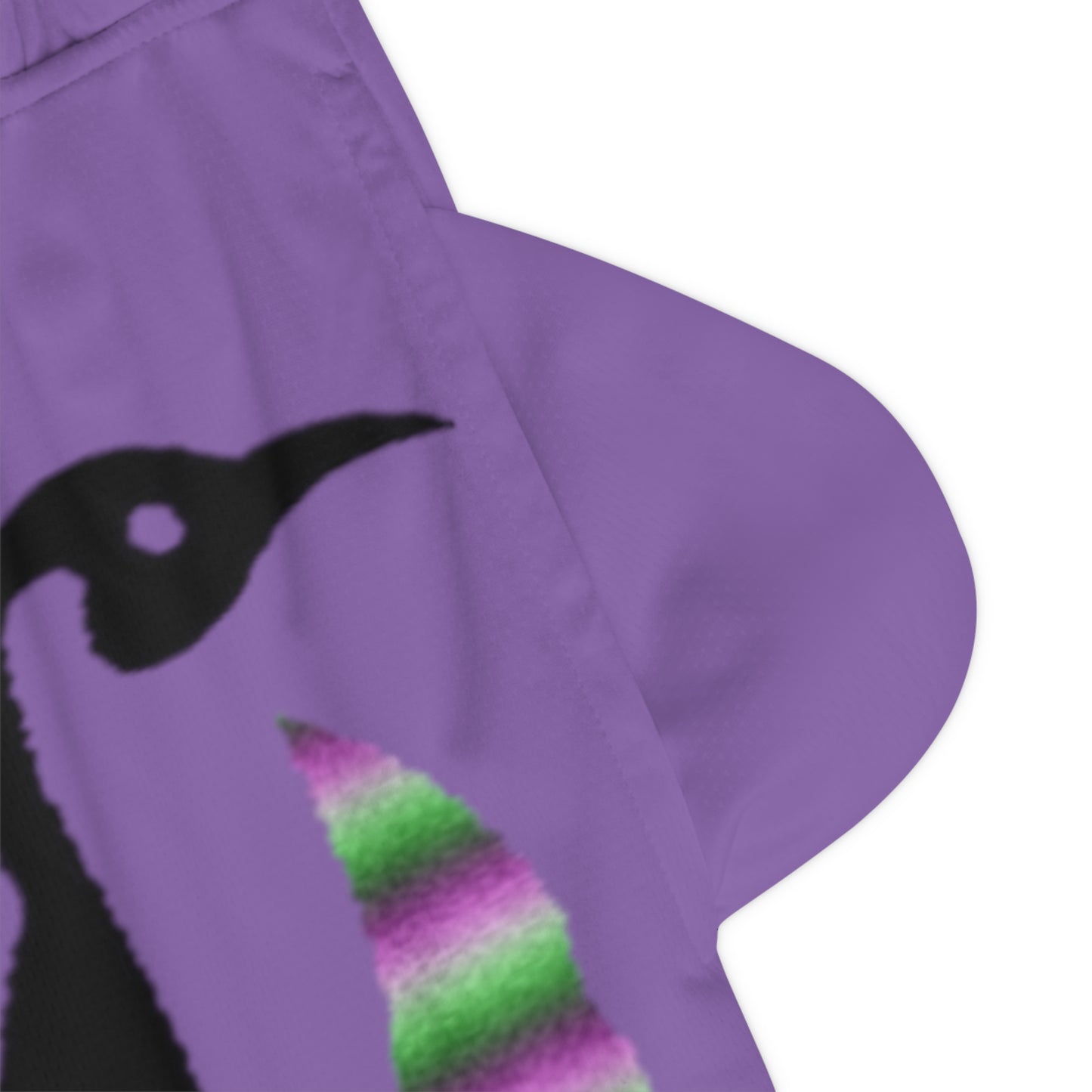 Basketball Rib Shorts: Crazy Penguin World Logo Lite Purple