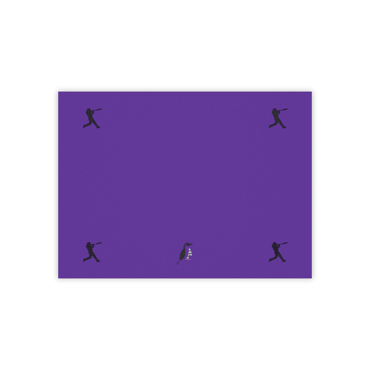 Post-it® Note Pads: Baseball Purple