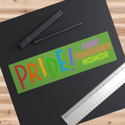 Bumper Stickers: LGBTQ Pride Green