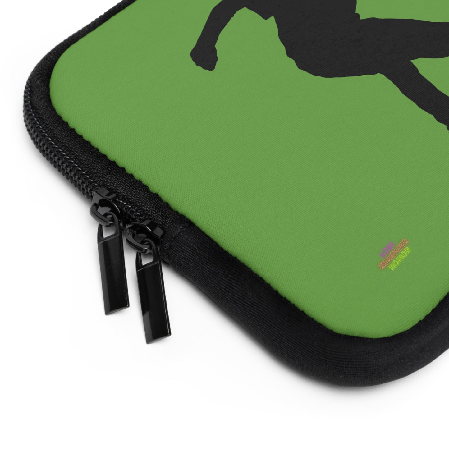 Laptop Sleeve: Skateboarding Green