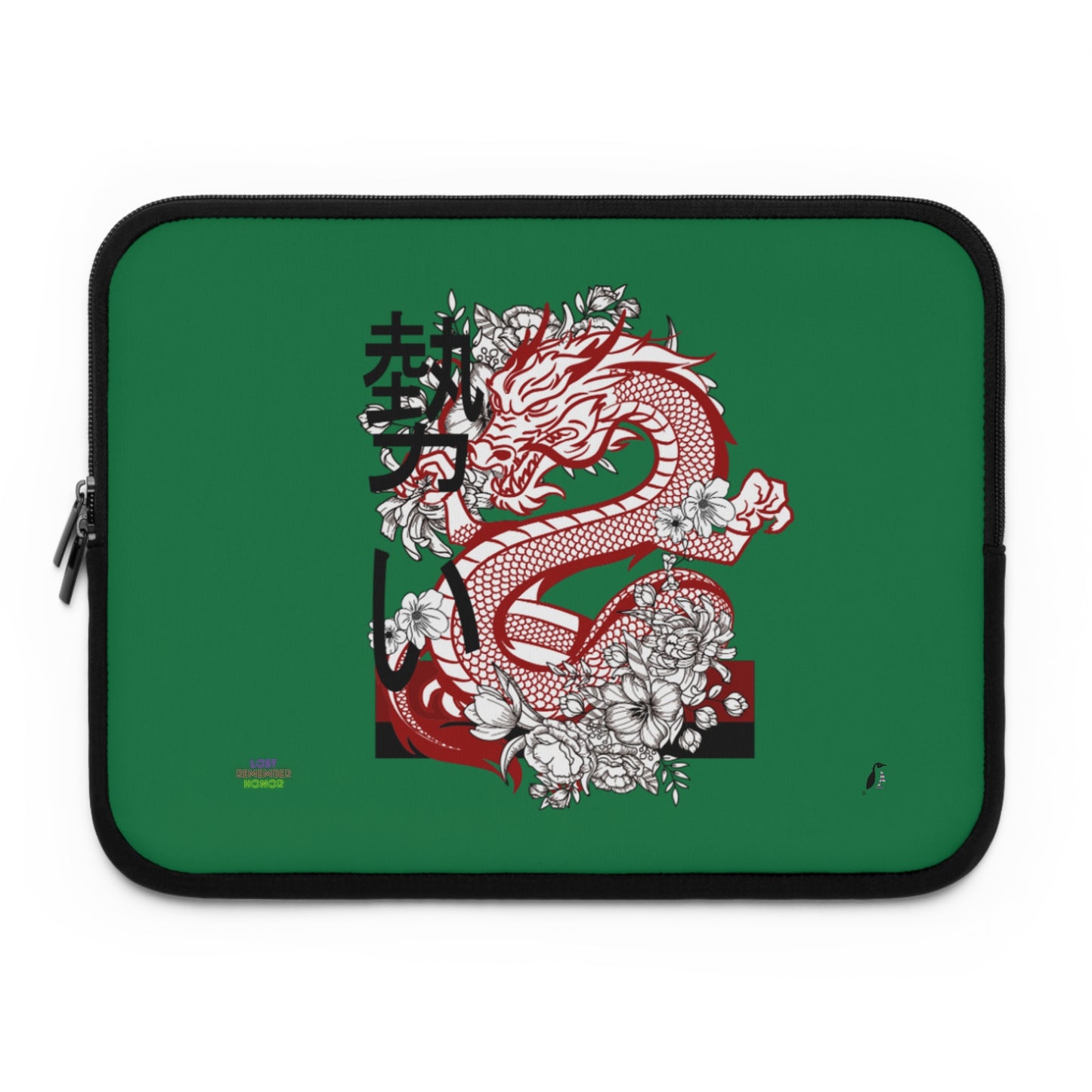 Laptop Sleeve: Dragons Dark Green