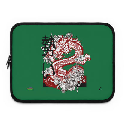 Laptop Sleeve: Dragons Dark Green