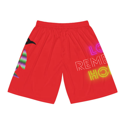 Basketball Shorts: Lost Remember Honor Red