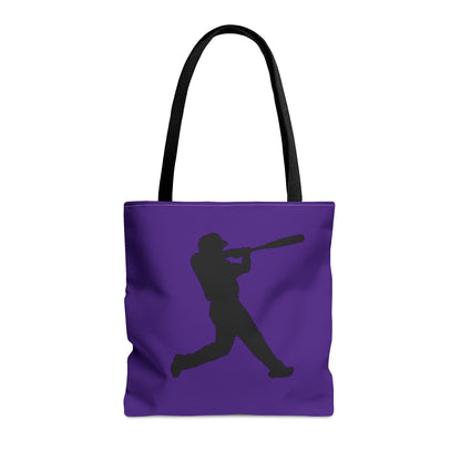 Tote Bag: Baseball Purple