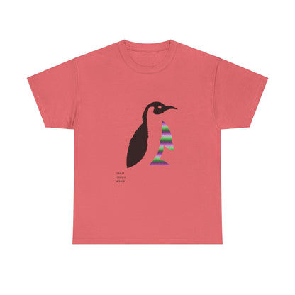 Heavy Cotton Tee: Crazy Penguin World Logo #1