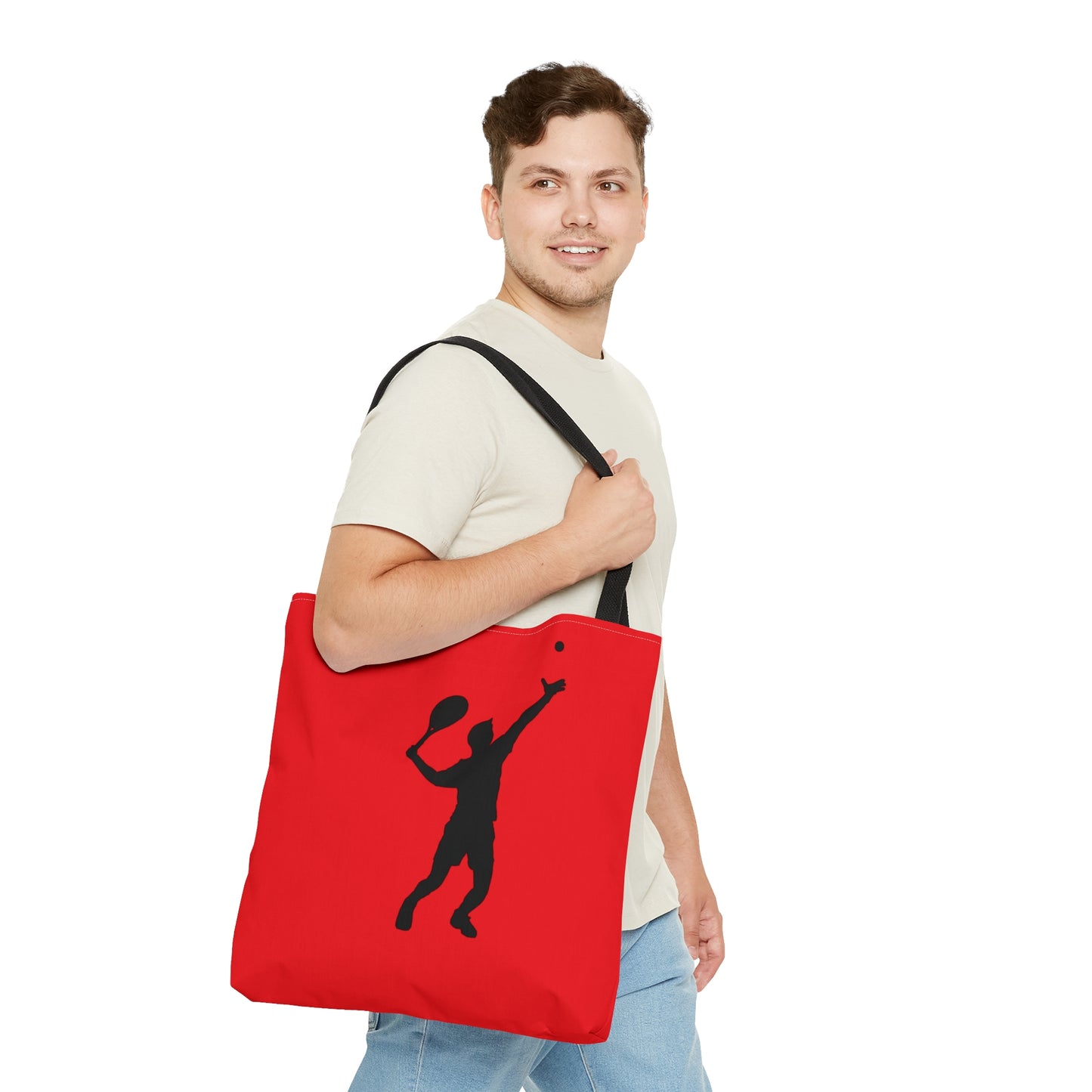 Tote Bag: Tennis Red