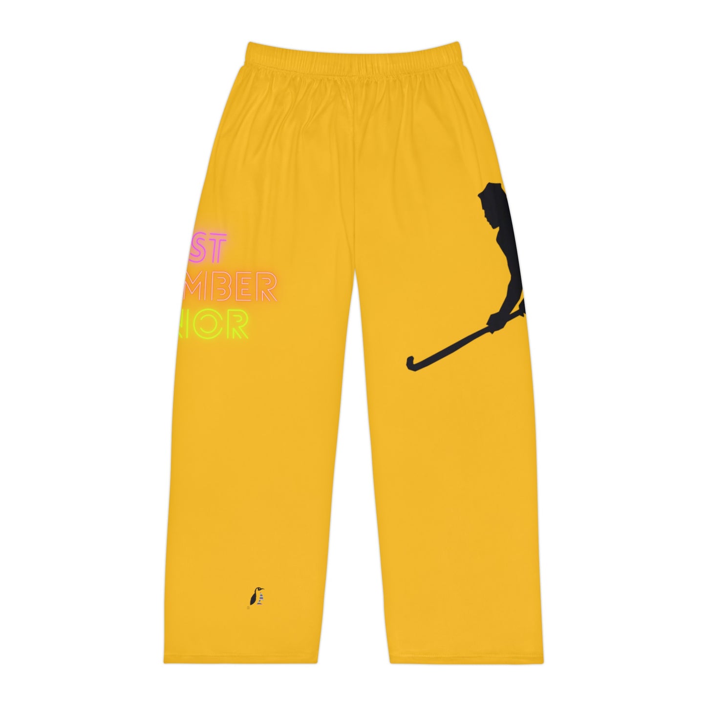 Men's Pajama Pants: Hockey Yellow