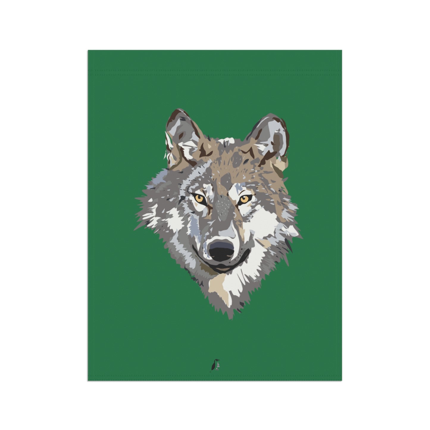 Garden & House Banner: Wolves Dark Green