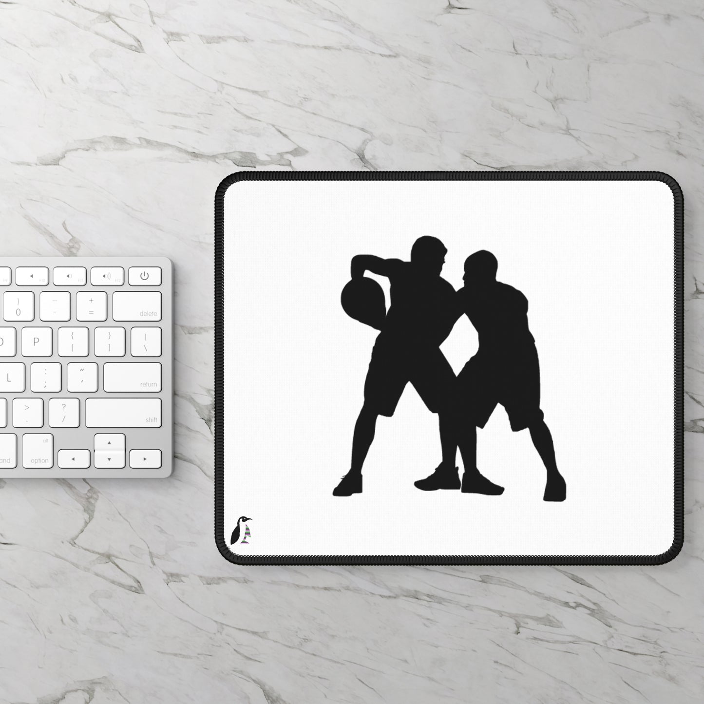 Gaming Mouse Pad: Basketball White