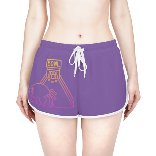Women's Relaxed Shorts: Bowling Lite Purple