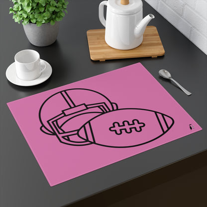 Placemat, 1pc: Football Lite Pink