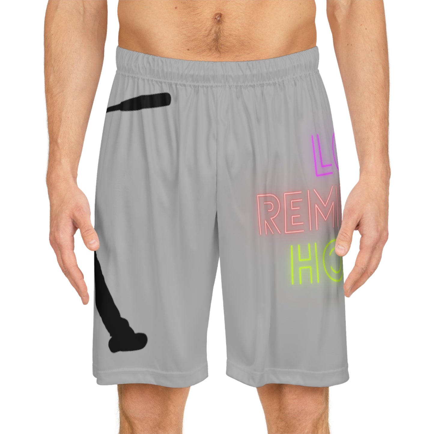 Mga Short sa Basketbol: Baseball Lite Gray 