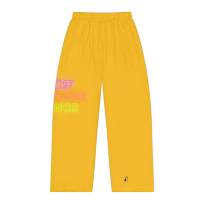 Women's Pajama Pants: Lost Remember Honor Yellow