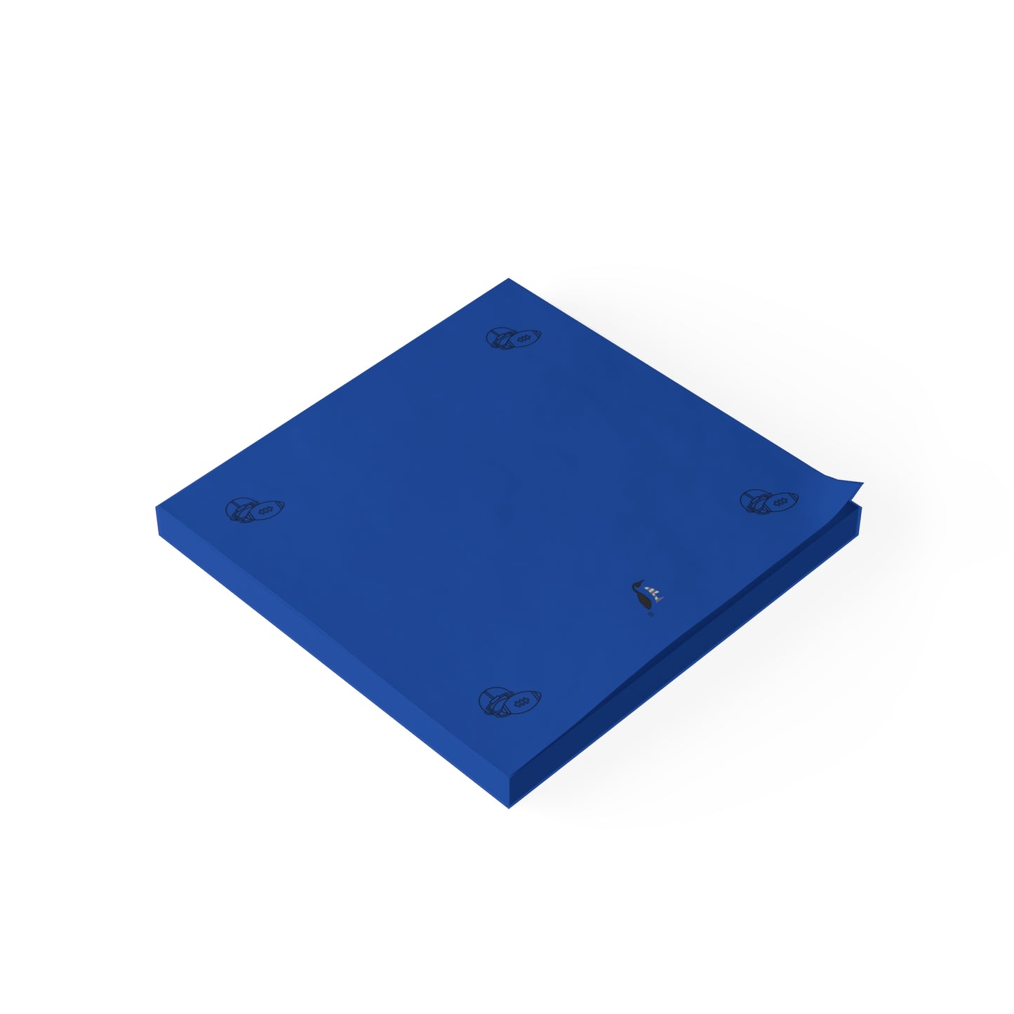 Post-it® Note Pads: Football Dark Blue