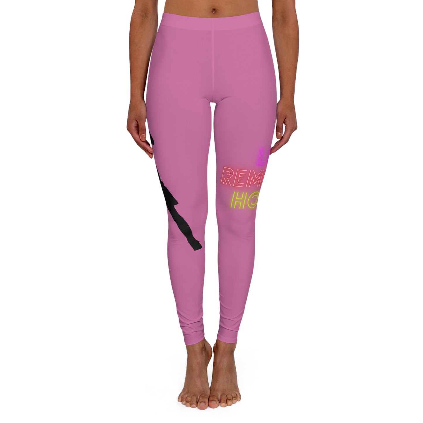 Women's Spandex Leggings: Soccer Lite Pink