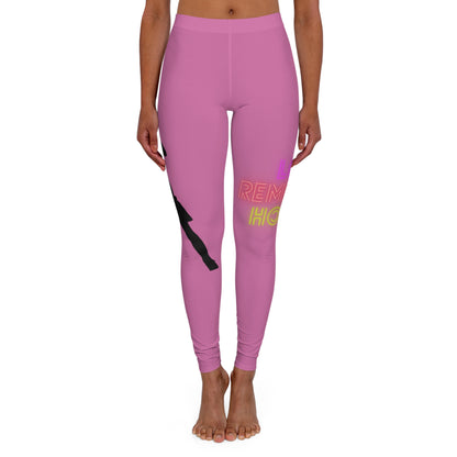 Women's Spandex Leggings: Soccer Lite Pink