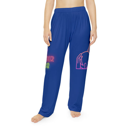 Pambabaeng Pajama Pants: Bowling Dark Blue 