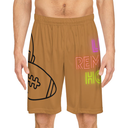 Basketball Shorts: Football Lite Brown