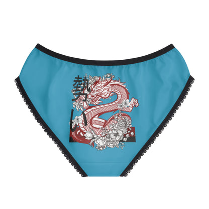 Women's Briefs: Dragons Turquoise