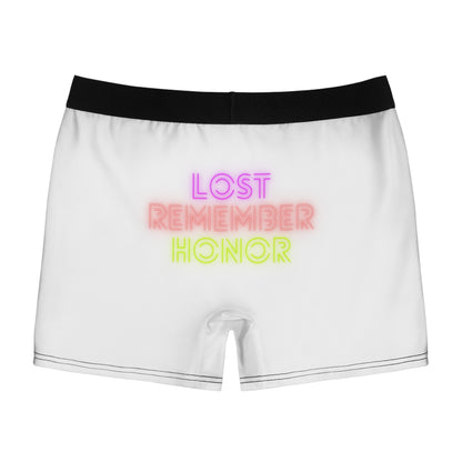 Men's Boxer Briefs: Lost Remember Honor White