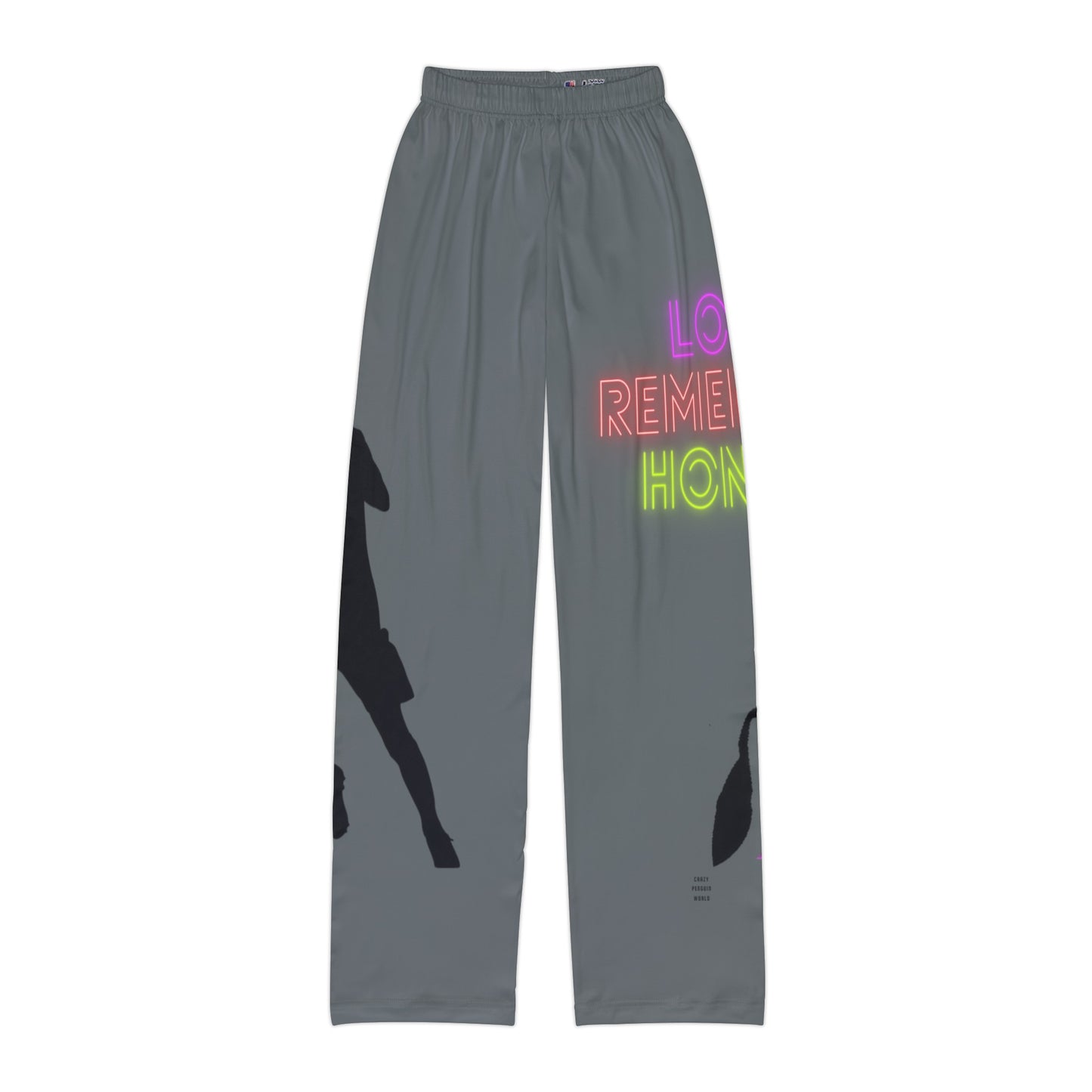 Kids Pajama Pants: Soccer Dark Grey