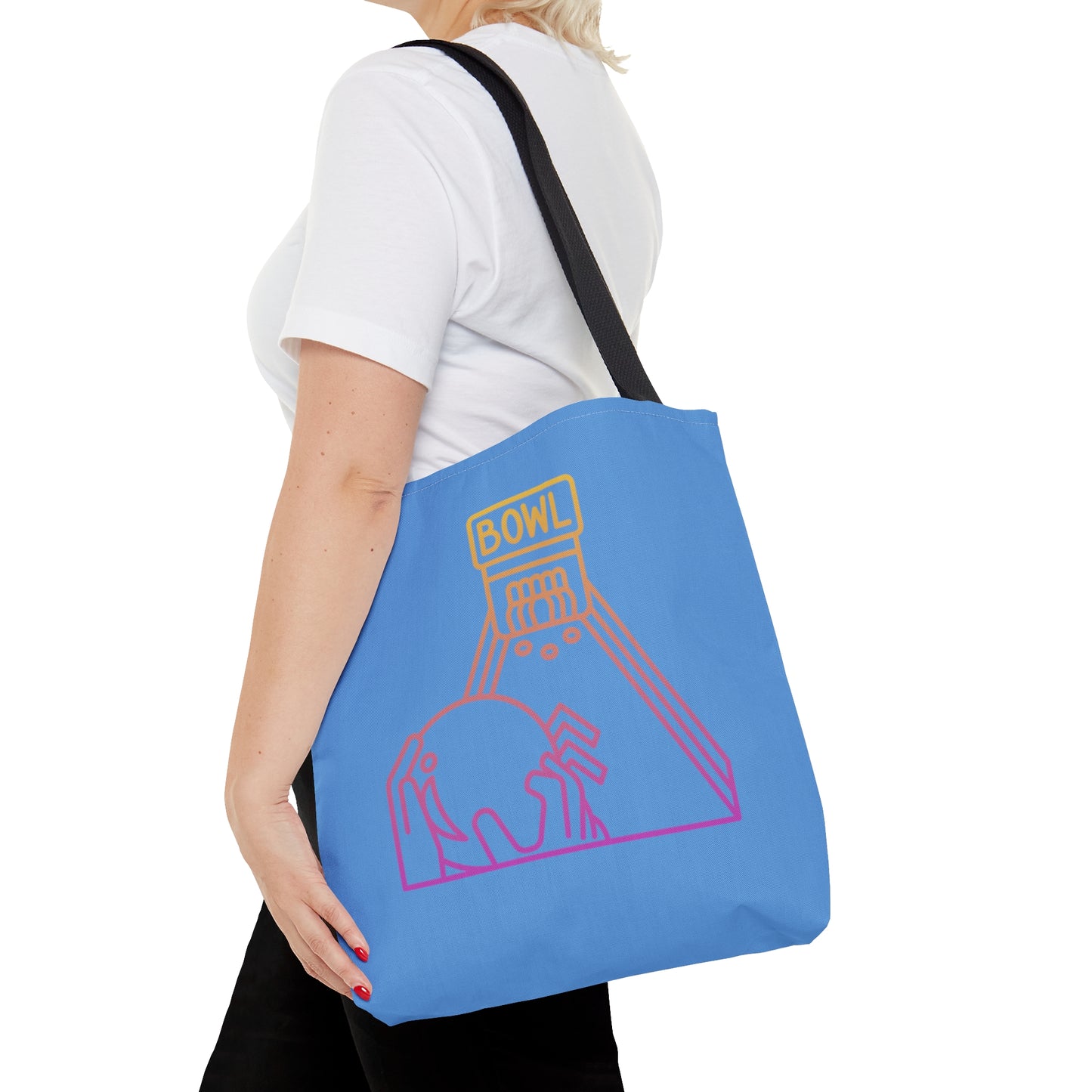 Tote Bag: Bowling Lite Blue