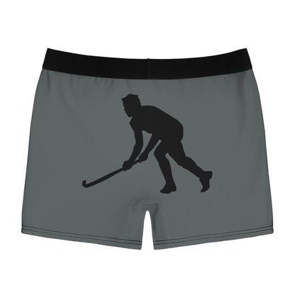 Men's Boxer Briefs: Hockey Dark Grey