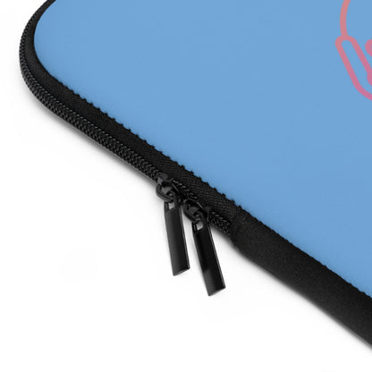 Laptop Sleeve: Bowling Lite Blue