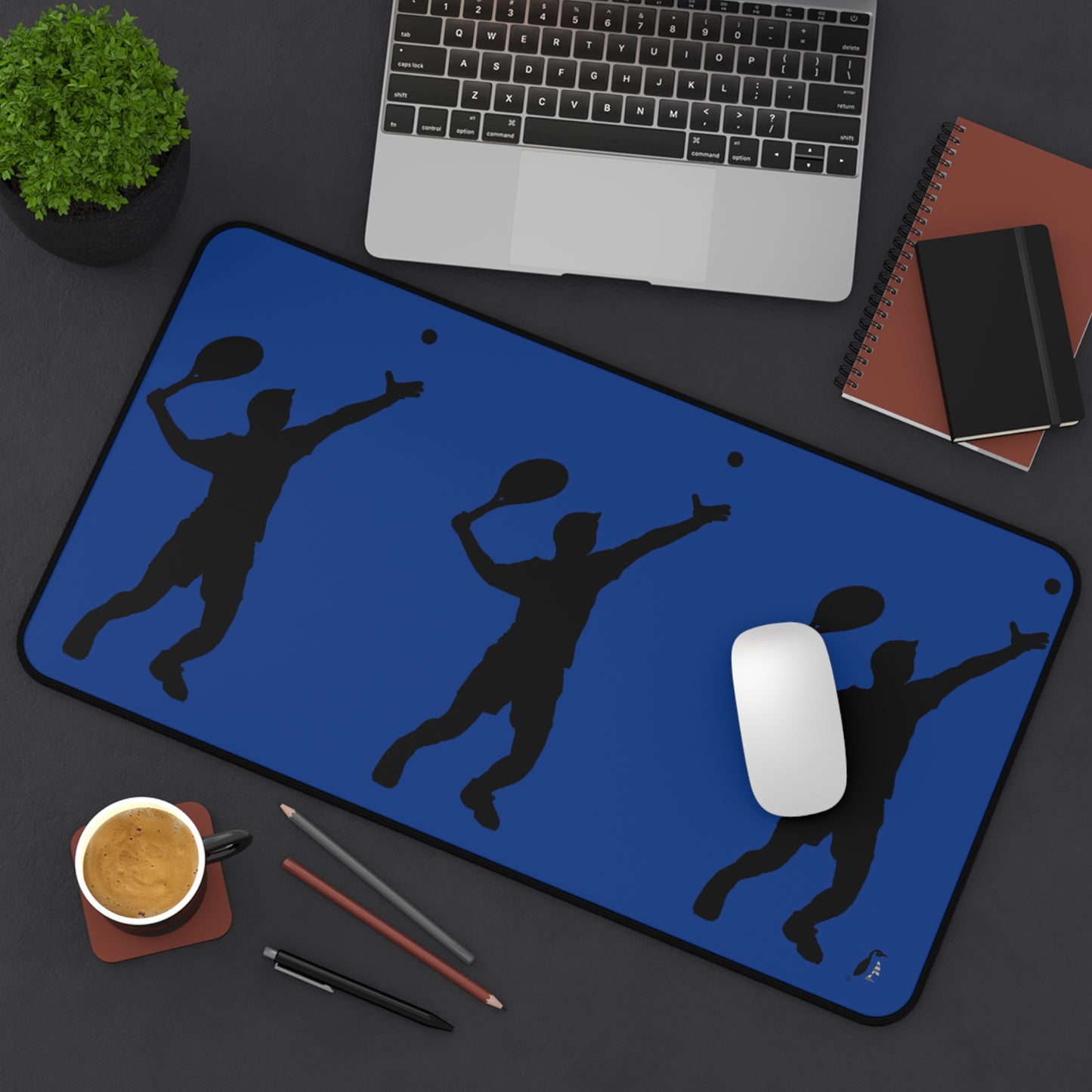 Desk Mat: Tennis Dark Blue