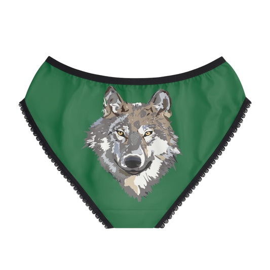 Women's Briefs: Wolves Dark Green