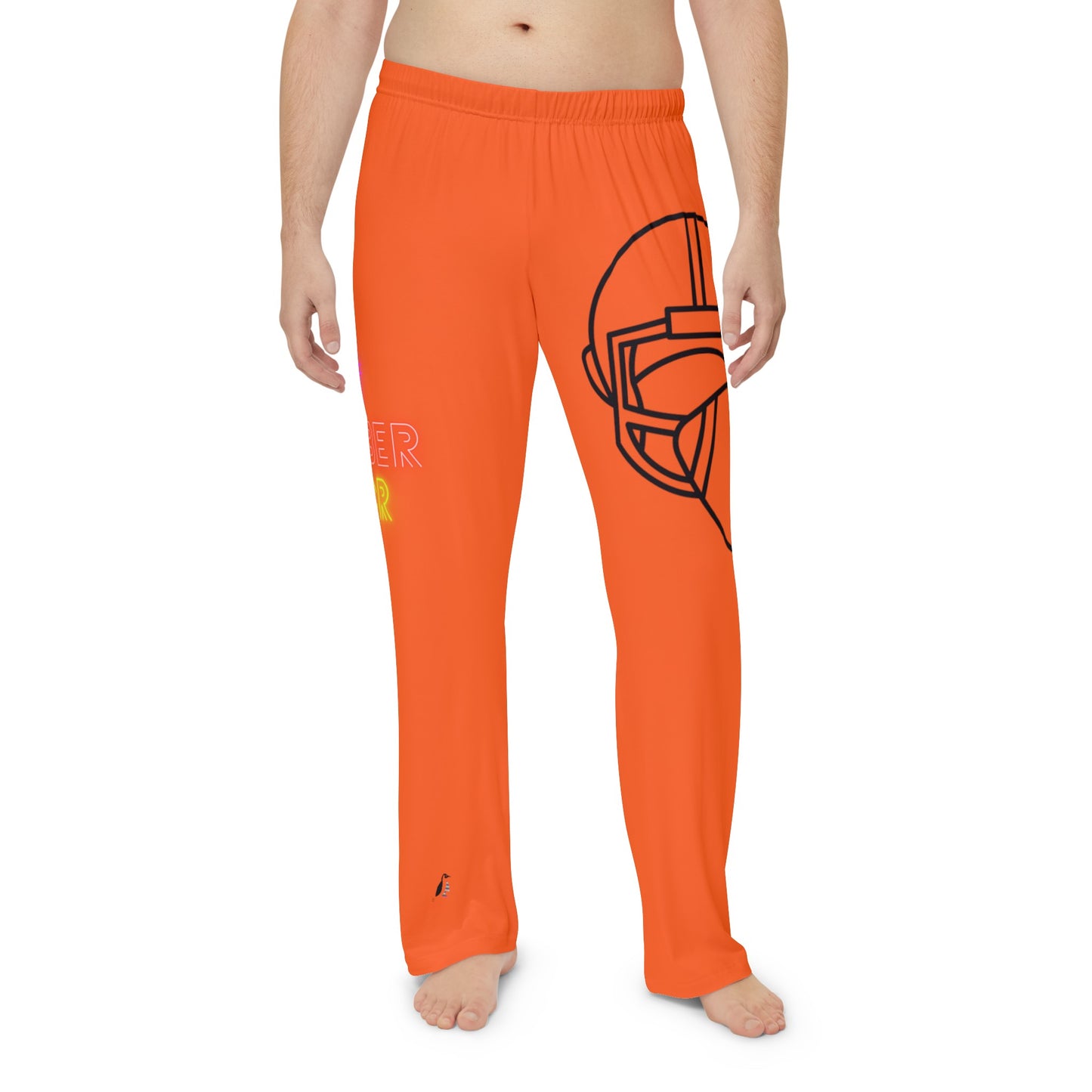 Men's Pajama Pants: Football Orange