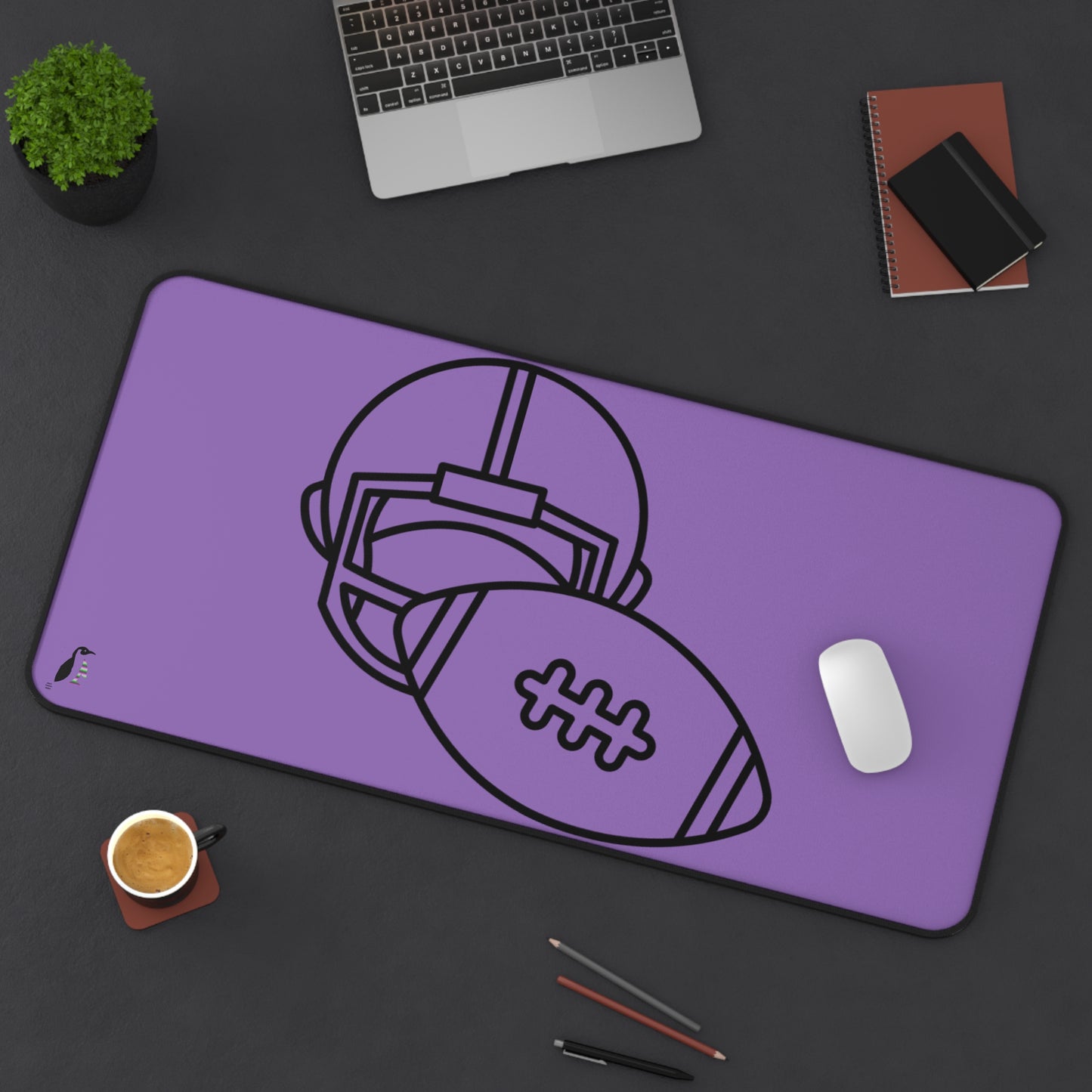 Desk Mat: Football Lite Purple