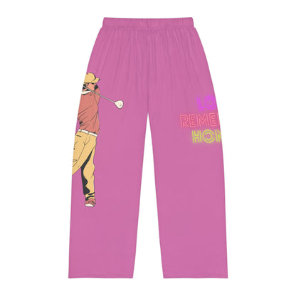 Men's Pajama Pants: Golf Lite Pink