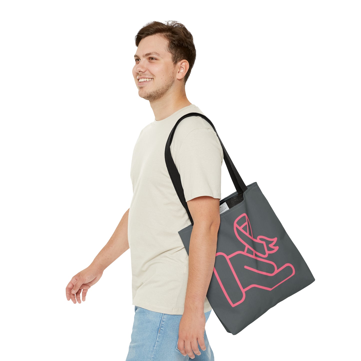 Tote Bag: Fight Cancer Dark Grey