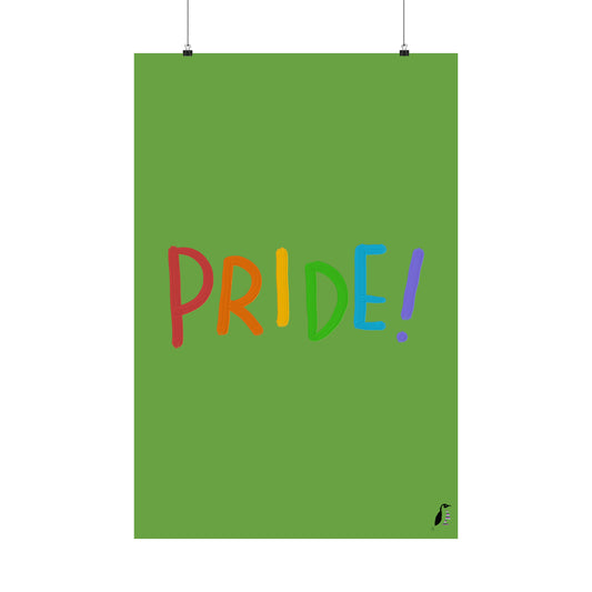 Premium Matte Vertical Posters: LGBTQ Pride Green