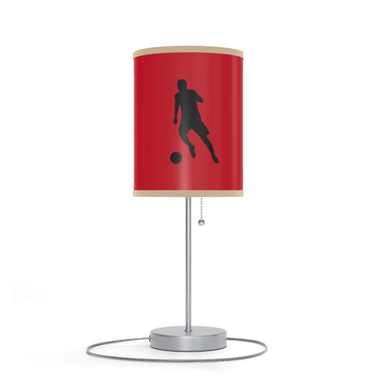 Lamp on a Stand, US|CA plug: Soccer Dark Red