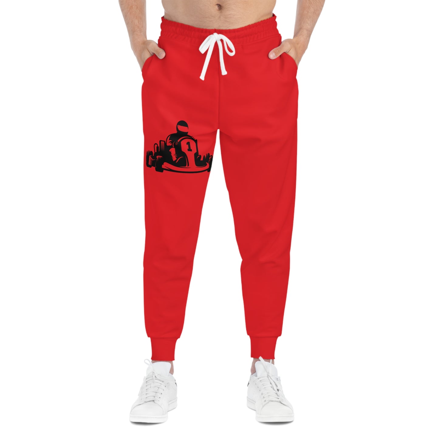 Athletic Joggers: Racing Red