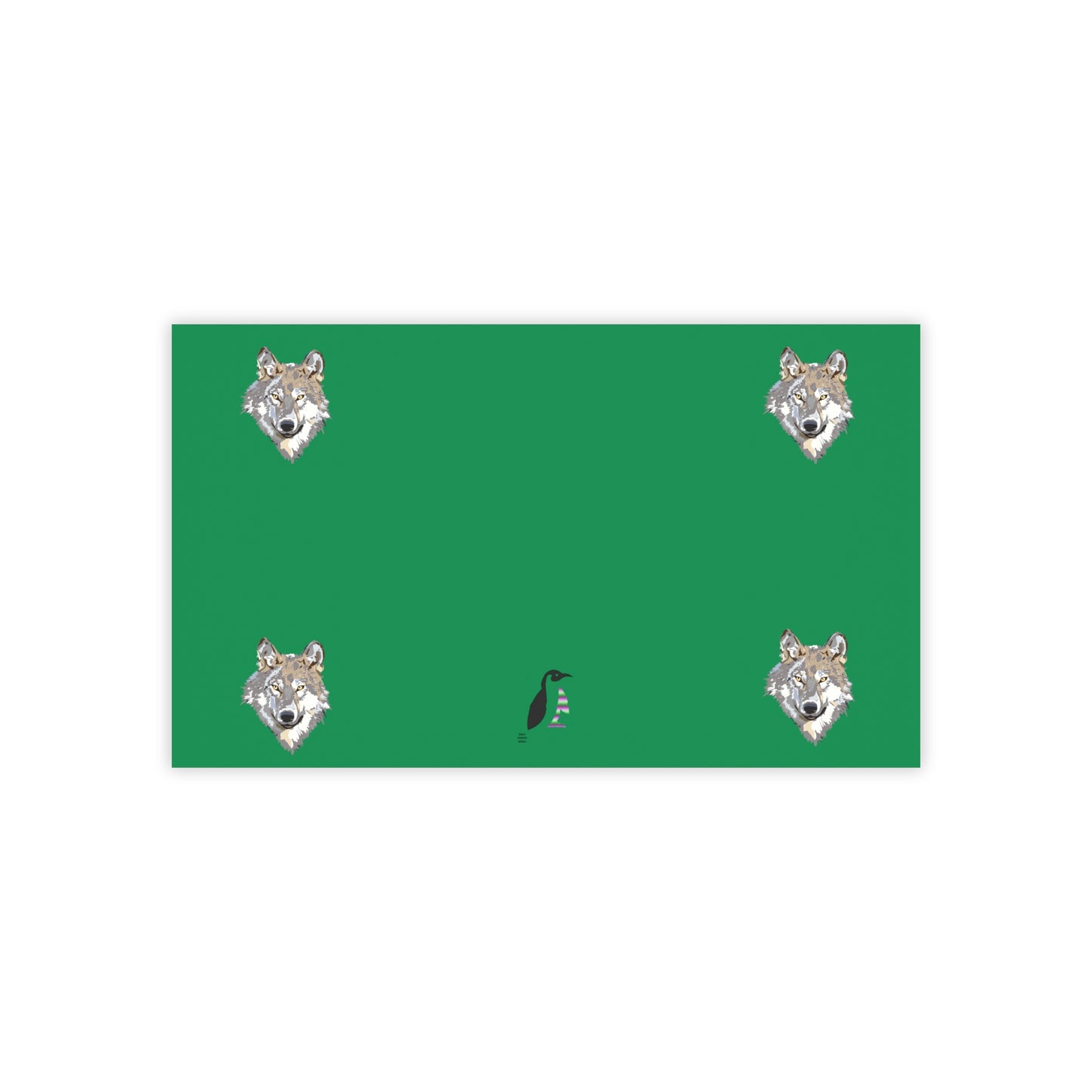 Post-it® Note Pads: Wolves Dark Green