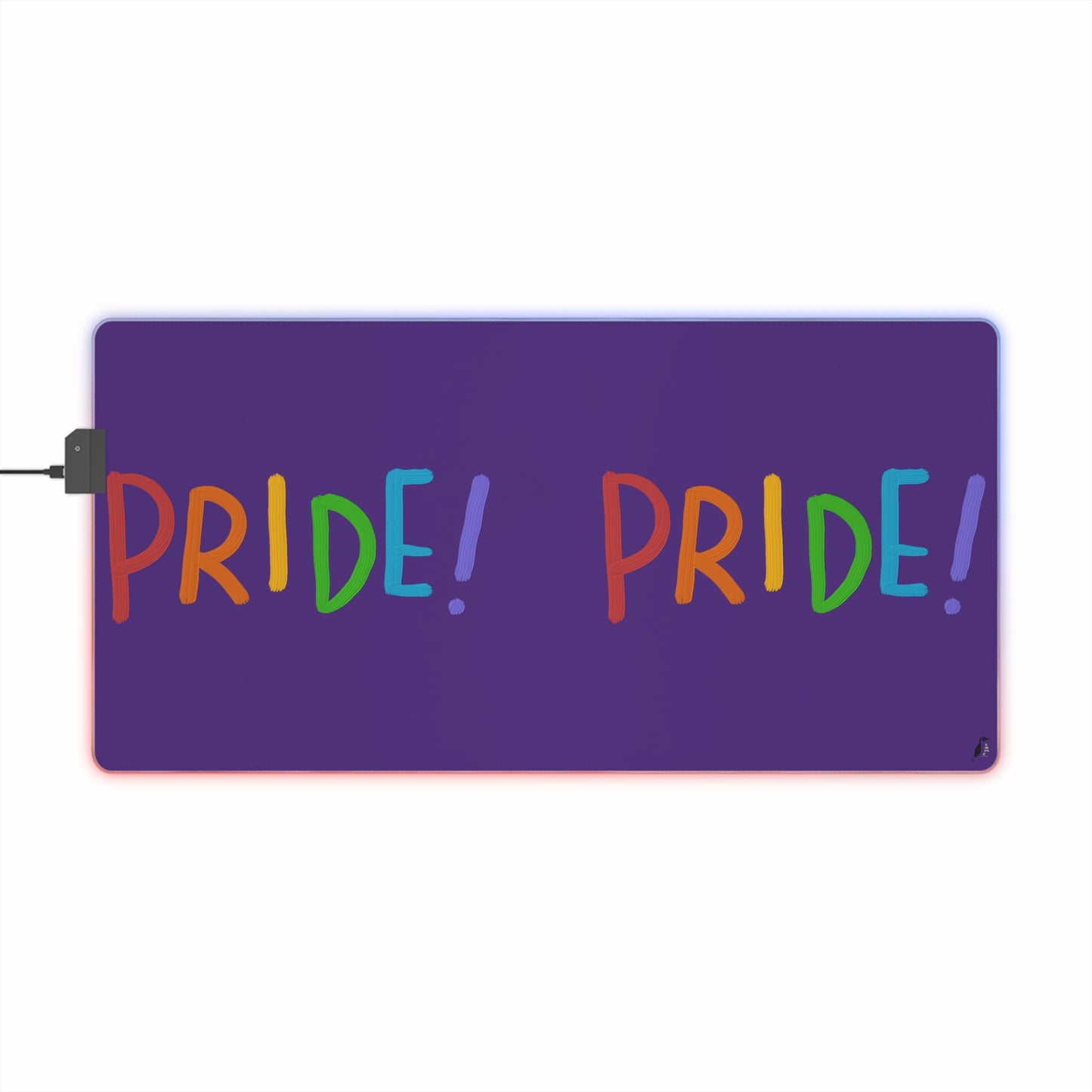 LED Gaming Mouse Pad: LGBTQ Pride Purple