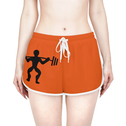 Women's Relaxed Shorts: Weightlifting Orange