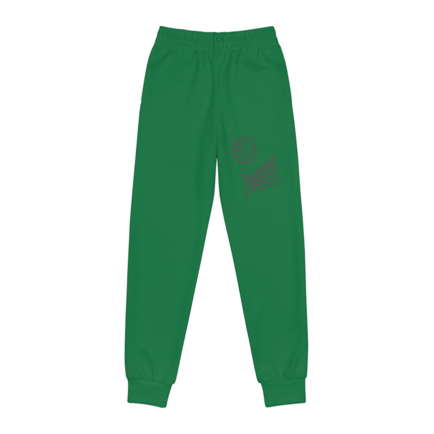 Youth Joggers: Volleyball Dark Green