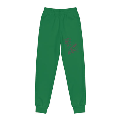 Youth Joggers: Volleyball Dark Green