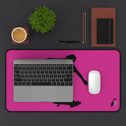 Desk Mat: Skateboarding Pink