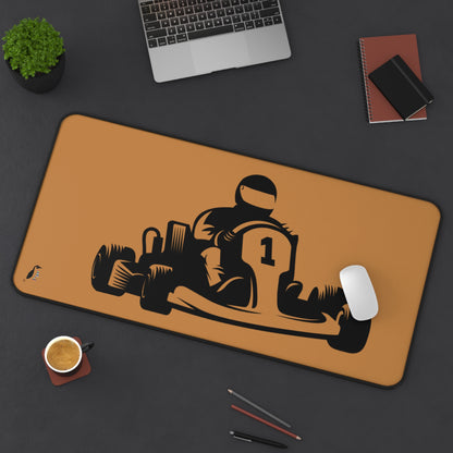 Desk Mat: Racing Lite Brown