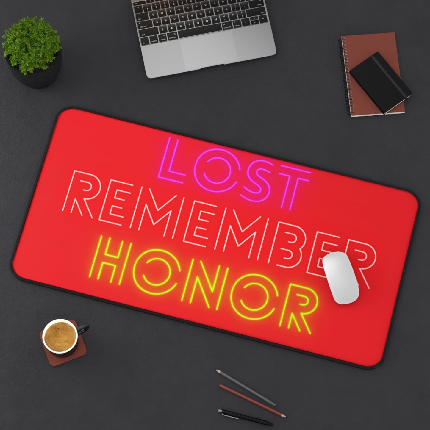 Desk Mat: Lost Remember Honor Red